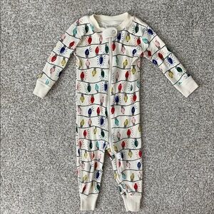 Hanna Andersson Holiday Two Way Zip 100% Organic Sleeper